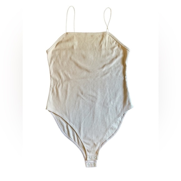 wild fable Tops - Wild Fable Ribbed Bodysuit, Nude Colored, Size L